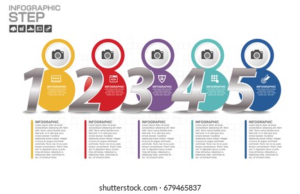 Business data Process chart. diagram with steps, options, parts or processes. business template for presentation. Abstract elements of graph, Creative concept for infographic. 