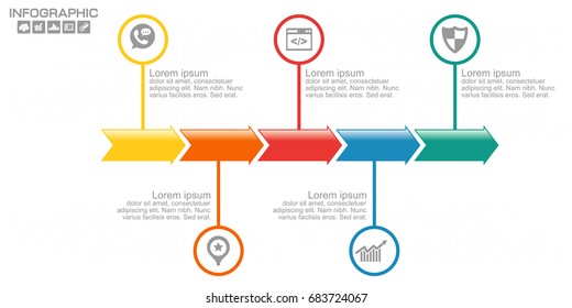 Business data Process chart. diagram with steps, options, parts or processes. business template for presentation. Abstract elements of graph, Creative concept for infographic.