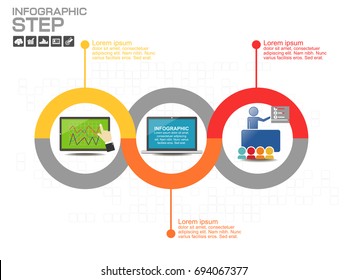 Business data Process chart. diagram with steps, options, parts or processes. business template for presentation. Abstract elements of graph, Creative concept for infographic. 