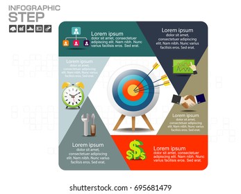 Business data Process chart. diagram with steps, options, parts or processes. business template for presentation. Abstract elements of graph, Creative concept for infographic. 