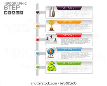 Business data Process chart. diagram with steps, options, parts or processes. business template for presentation. Abstract elements of graph, Creative concept for infographic. 