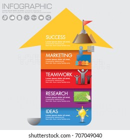 Business data Process chart. diagram with steps, options, parts or processes. business template for presentation. Abstract elements of graph, Creative concept for infographic.