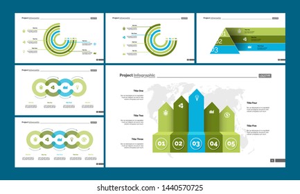 Business data process and doughnut charts. Business and management concept. Infographic design set can be used for workflow layout, diagram, annual report, presentation, web design.
