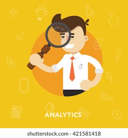 Business data search. Data measure.