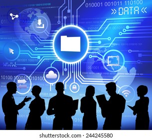Business Data Storage Database Online Concept