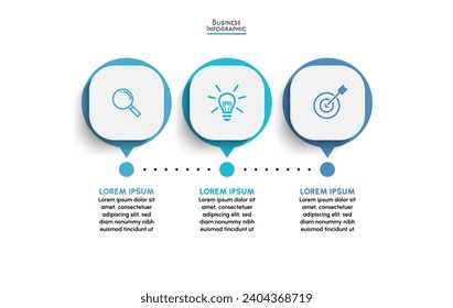 Business data visualization. Arrow timeline infographic icons designed for abstract background template