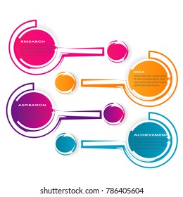 Business data visualization diagram chart data infographic element vector