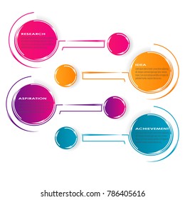 Business data visualization diagram chart data infographic element vector