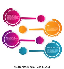 Business data visualization diagram chart data infographic element vector