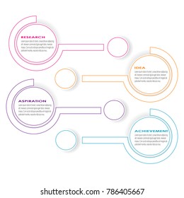 Business data visualization diagram chart data infographic element vector