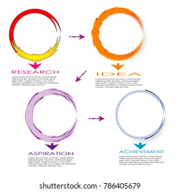 Business data visualization diagram chart data infographic element vector