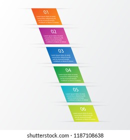 Business data visualization. diagram with steps, options, Vector business template for presentation.  Process chart. Creative concept for infographics.
Abstract elements of graph, parts or processes.