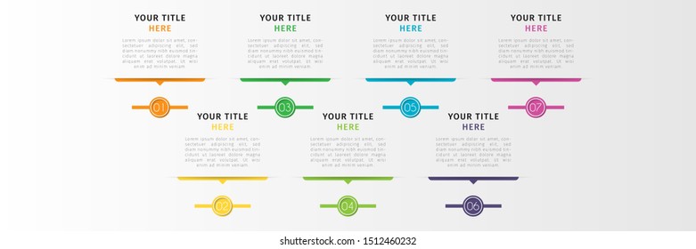 Business data visualization infographic. Process chart. Abstract elements of graph, diagram with steps, options, parts or processes. Vector Template