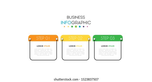 Business data visualization infographic. Process chart. Abstract elements of graph, diagram with steps, options, parts or processes. Vector Template