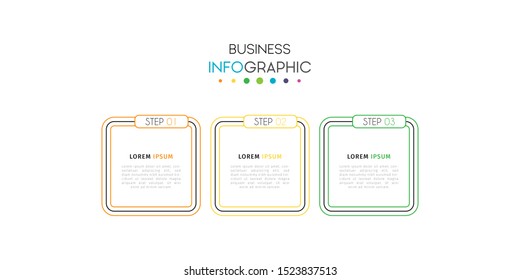 Business data visualization infographic. Process chart. Abstract elements of graph, diagram with steps, options, parts or processes. Vector Template
