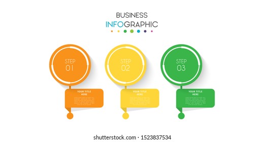 Business data visualization infographic. Process chart. Abstract elements of graph, diagram with steps, options, parts or processes. Vector Template