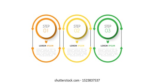 Business data visualization infographic. Process chart. Abstract elements of graph, diagram with steps, options, parts or processes. Vector Template