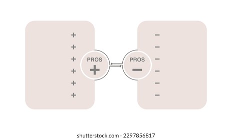 Business data visualization infographic template as vector. Scheme of comparison element can be used for business review, marketing review, annual report, Business concept.