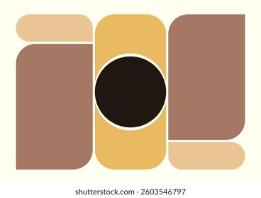 Business data visualization infographic template as vector in mocha mousse color theme. Can be used for progress, diagram, annual report, web design. Business concept.