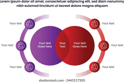 Business data visualization. Infographics. Abstract elements of graph, diagram with steps, options, parts or processes. Vector business template for presentation. Creative concept for infographic.