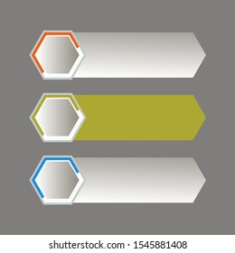 Business data visualization, infographics. Scheme of the process of elements with the help of graphics, diagrams of figures in three stages, blank, multicolored, options, parts. 