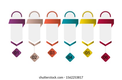Business data visualization, infographics. Scheme of the process of elements with the help of graphs, figure diagrams in eight stages, numbers, empty options, parts. Business vector for presentation.