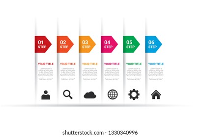 Business data visualization infogrpahic. Abstract  steps and options. Vector business template for presentation