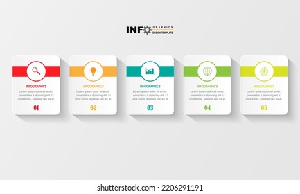 Business data visualization. Mission graphic.Abstract elements of graphs, diagrams with 5 steps, options, sections or processes. Vector mission infographic.