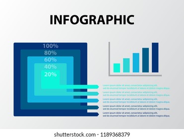 business data visualization, modern infographic options banner, presentation data graph, infographic template element