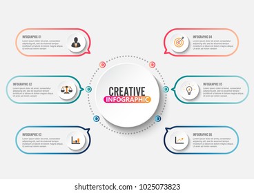 Business data visualization. Process chart. Abstract elements of graph, diagram with steps, options, parts or processes. Vector business template for presentation. Creative concept for infographic.