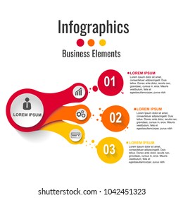 Business data visualization. Process chart. Abstract elements of graph, diagram with  steps, options, parts or processes. Vector business template for presentation. Creative concept for infographic.