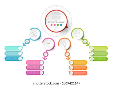 Business data visualization. Process chart and abstract elements of graph, diagram with steps Vector business template for presentation. Creative concept for infographic report. Vector EPS10