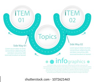 Business data visualization. Process chart. Abstract elements of graph, diagram with steps, options, parts or processes. Vector business template for presentation. Creative concept for infographic.