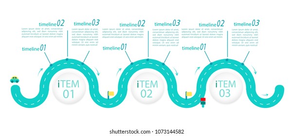 Business data visualization. Process chart. Abstract elements of graph, diagram with steps, options, parts or processes. Vector business template for presentation. Creative concept for infographic.