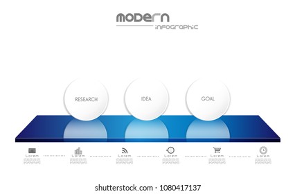 Business data visualization. Process chart. Abstract elements of graph, diagram with steps, options, parts or processes. Vector business template for presentation. Creative concept for infographic.