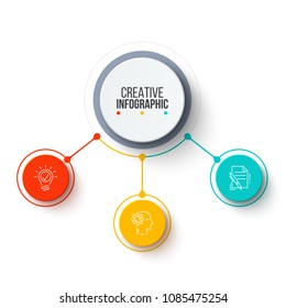 Business data visualization. Process chart. Abstract elements of graph, diagram with 4 steps, options, parts or processes. Vector business template for presentation. Creative concept for infographic.