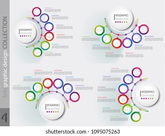 Business data visualization. Process chart. Abstract elements of graph, diagram with steps, options, parts or processes. Vector business template for presentation. Creative concept for infographic.