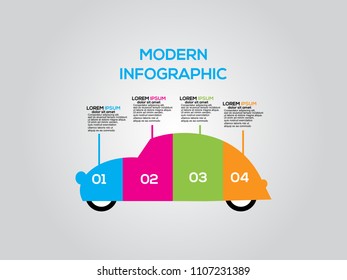 Business data visualization. Process chart. Abstract elements of graph, diagram with steps, options, parts or processes. Vector business template for presentation. Creative concept for infographic.
