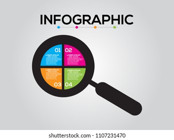 Business data visualization. Process chart. Abstract elements of graph, diagram with steps, options, parts or processes. Vector business template for presentation. Creative concept for infographic.