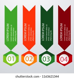 Business data visualization. Process chart. Abstract elements of graph, diagram with number steps, options, parts or processes. Vector template for presentation. Creative concept for infographic.