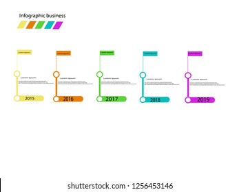 Business data visualization. Process chart. Abstract elements of graph,Vector business template for presentation. Creative concept for infographic.Pastel color.