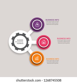Business data visualization. Process chart. Abstract elements of graph, diagram with 4 steps, diagram, business step options, banner, web design. Business data visualization. Process chart. - Vector