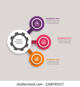 Business data visualization. Process chart. Abstract elements of graph, diagram with 4 steps, diagram, business step options, banner, web design. Business data visualization. Process chart. - Vector