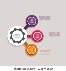 Business data visualization. Process chart. Abstract elements of graph, diagram with 4 steps, diagram, business step options, banner, web design. Business data visualization. Process chart. - Vector