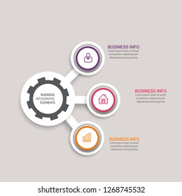Business data visualization. Process chart. Abstract elements of graph, diagram with 4 steps, diagram, business step options, banner, web design. Business data visualization. Process chart. - Vector