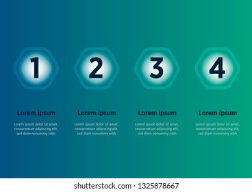 Business data visualization. Process chart. Abstract elements of graph, diagram with steps, options, parts or processes. Vector business template for presentation.