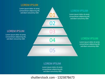 Pyramids Infographic Concept Vector Template 5 Stock Vector (Royalty ...