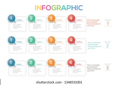 Business data visualization. Process chart. Abstract elements of graph, diagram with steps, options, parts or processes. Vector business template for presentation. Creative concept for infographic. - 
