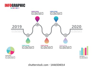 Business data visualization. Process chart. Abstract elements of graph, diagram with steps, options, parts or processes. Vector business template for presentation. Creative concept for infographic.