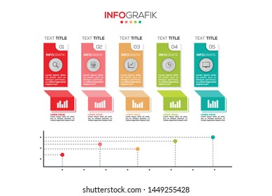 Business data visualization. Process chart. Abstract elements of graph, diagram with steps, options, parts or processes. Vector business template for presentation. Creative concept for infographic.